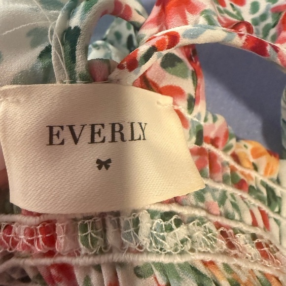 Everly Floral Maxi Dress - Pink, Orange, Green - Picture 7 of 8